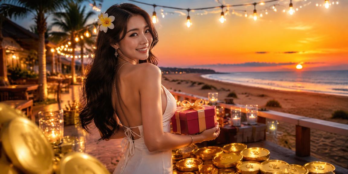 Người dùng trải nghiệm trò chơi trực tuyến trên bãi biển Mũi Né với điện thoại và ví điện tử